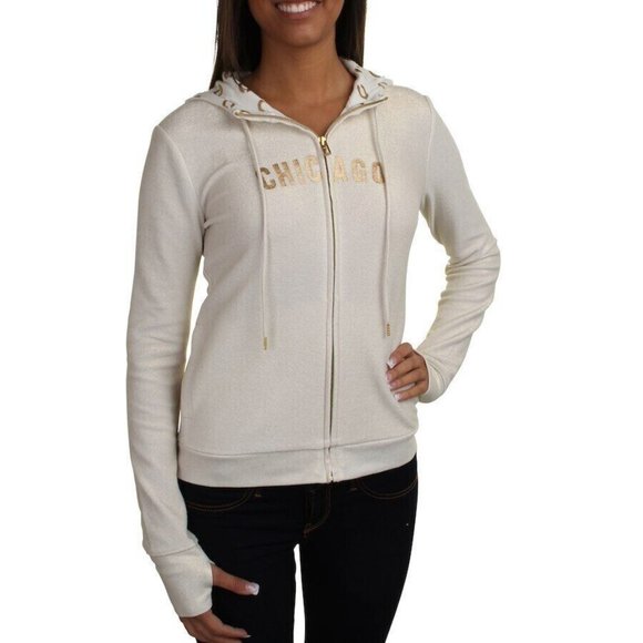 All Sport Couture Tops - Chicago Cream Hoodie